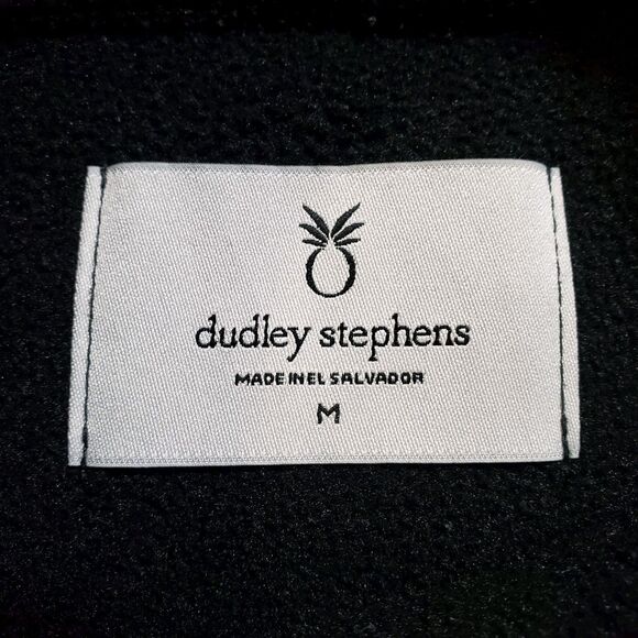 Dudley Stephens Fleece Funnel Neck Pullover M Black Classic Comfort Tuckernuck - Picture 7 of 9